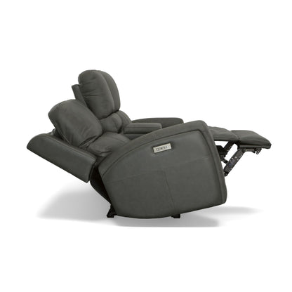 Linden - Power Reclining Loveseat With Console & Power Headrests & Lumbar