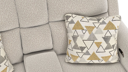 Micah - Power Headrest Power Deep Seat Reclining Console Loveseat - Oatmeal