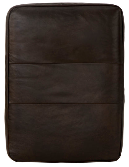 Roberto - Leather Ottoman - Cocoa