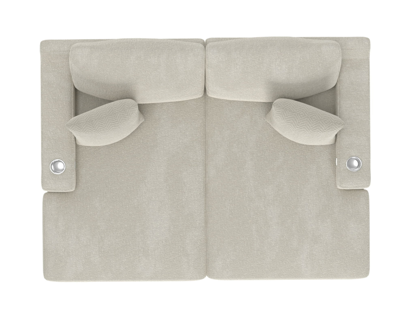 Cozy - LSF Chaise With USB - Pearl