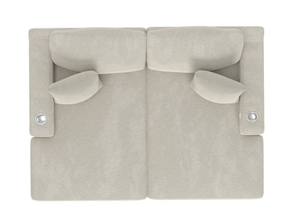 Cozy - LSF Chaise With USB - Pearl