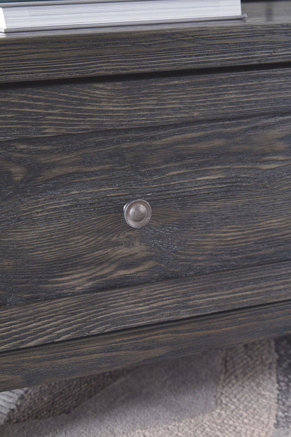 Todoe - Lift Top Cocktail Table - Dark Gray