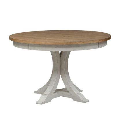 Farmhouse Reimagined - Oval Pedestal Table Top - White