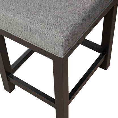 Tanners Creek - Upholstered Console Stool (Set of 3) - Dark Gray