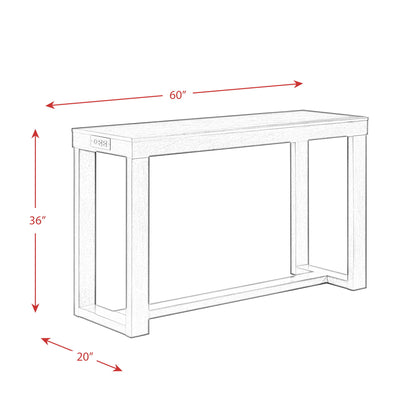 Hardy - Multipurpose Bar Table Set - Dark Walnut