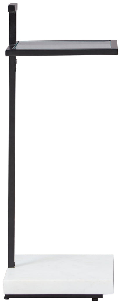Mannill - Accent Table - Black / White