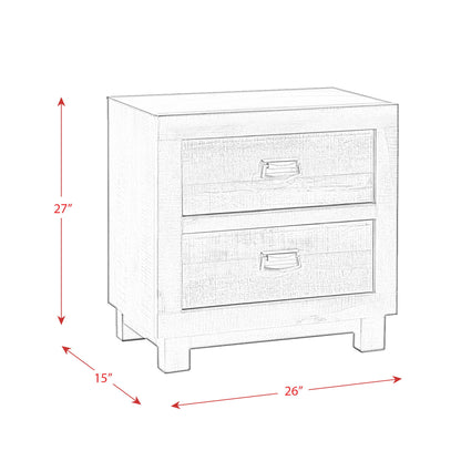 Harlington - 2-Drawer Nightstand - Dark Chocolate