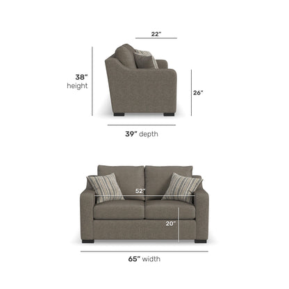 Cypress - Fabric Stationary Loveseat