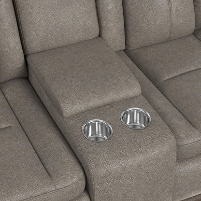 Lantana - Power Motion Loveseat With Power Headrest, LED, And Console