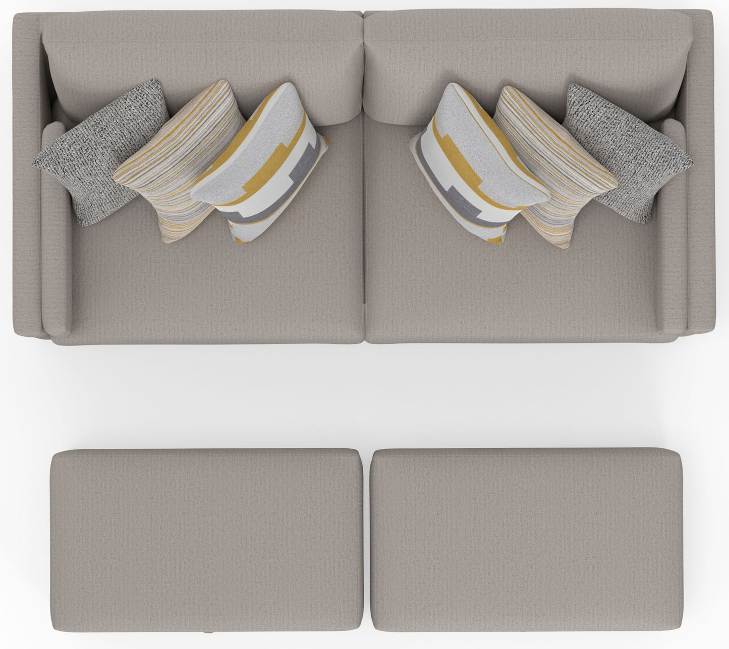 Trevor - Extra Deep Oversized Sofa With Included Storage Cocktail Ottoman