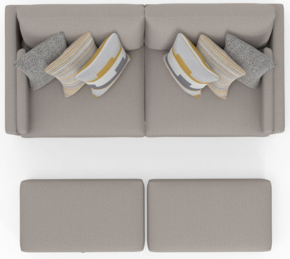 Trevor - Extra Deep Oversized Sofa With Included Storage Cocktail Ottoman