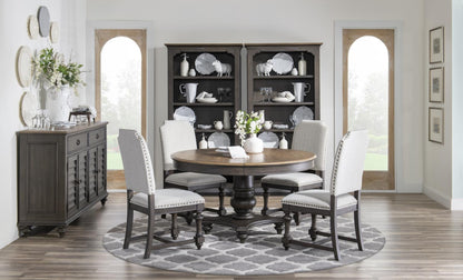 Kingston - Upholstered Side Chair (Set of 2) - Sandalwood Brown / Dark Sable