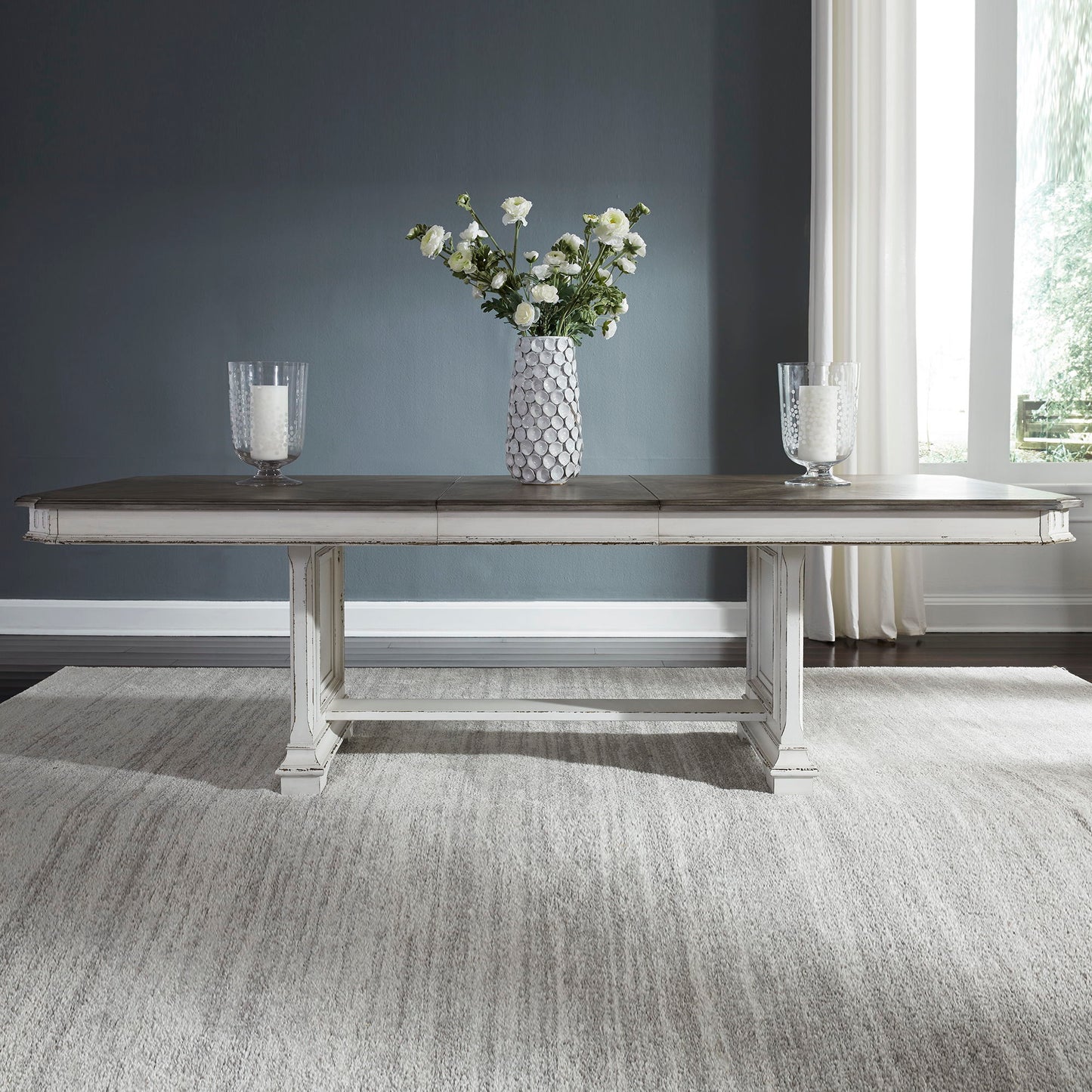 Abbey Park - Trestle Table Base - White