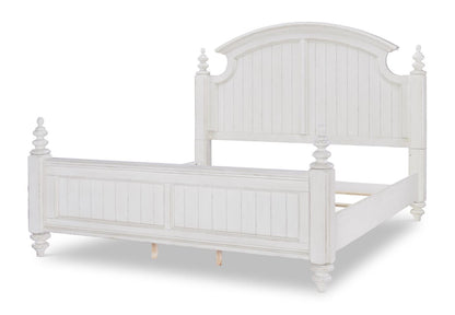 Cottage Park - Poster Panel Headboard King / California King - Aged White