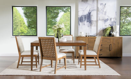 Midland - Rectangle Dining Table - Warm Amber