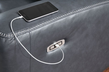 Next Move - Power Reclining Loveseat With Console / Adjustable Headrest