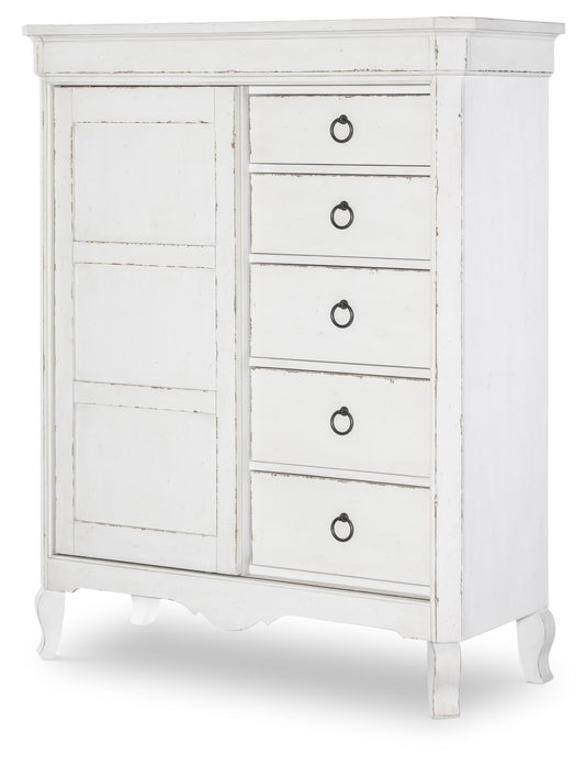 Vintage Market - Sliding Door Chest 5 Drawer - Picket Fence