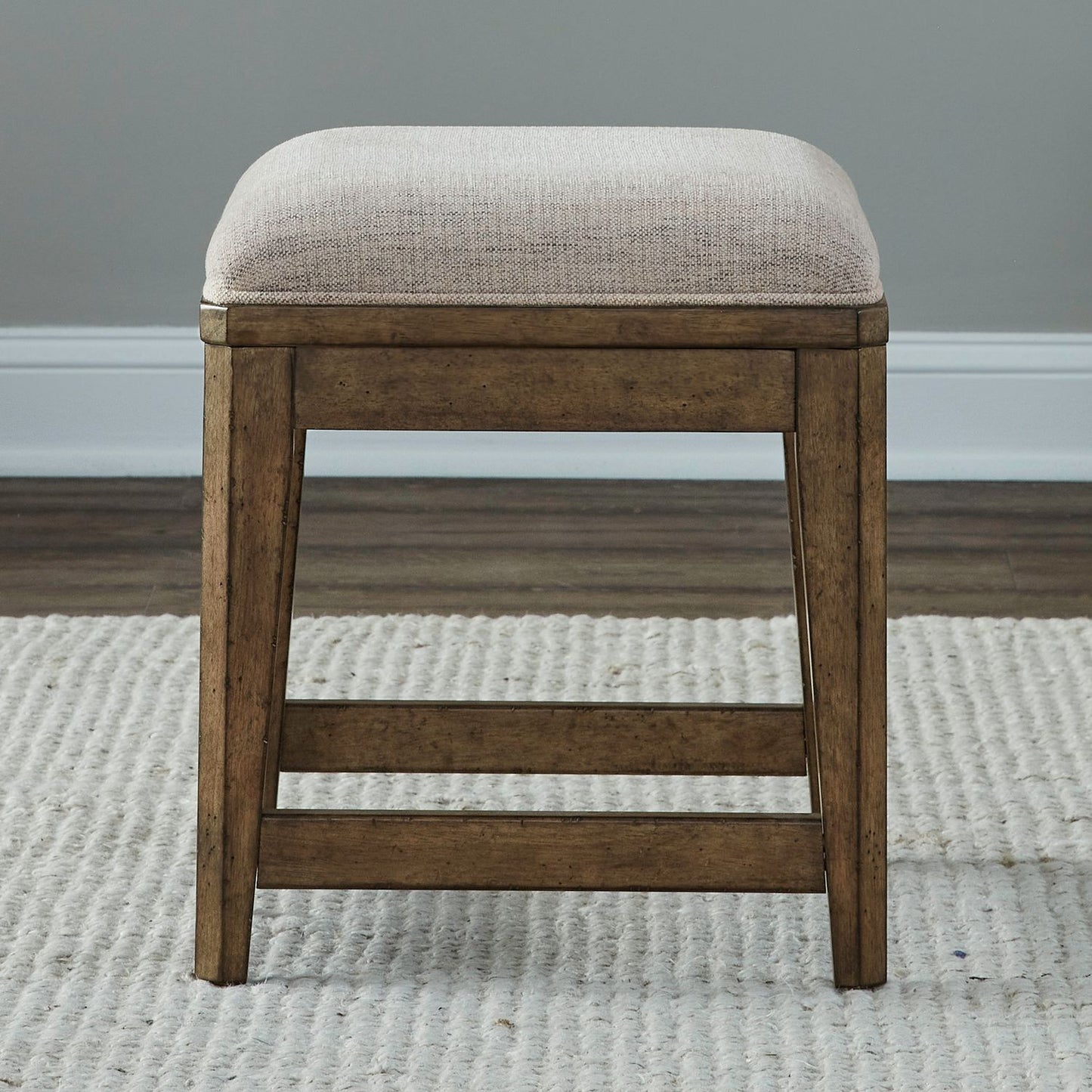Carolina Park - Upholstered Console Stool - Brown