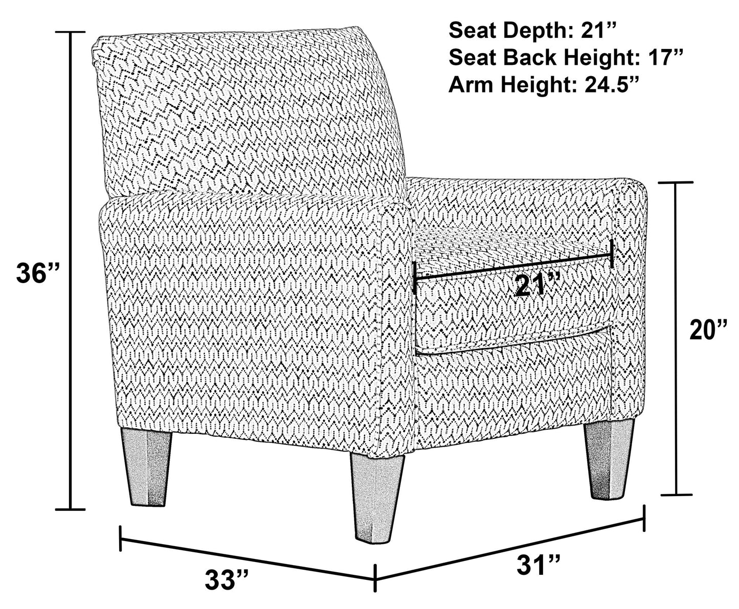 Lewiston - Accent Chair - Graphite