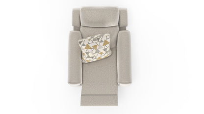 Micah - Power Headrest Power Deep Seat Lay Flat Recliner - Oatmeal