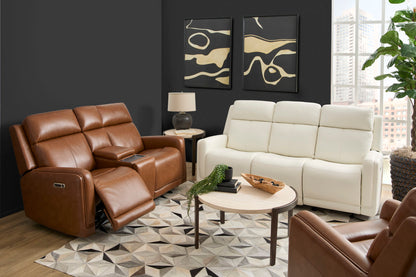Alister - Power Gliding Loveseat With Console, Power Headrests & Lumbar