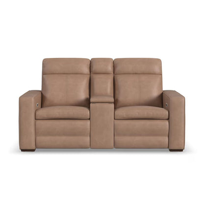Dutch - Power Reclining Loveseat With Console, Power Headrest & Lumbar