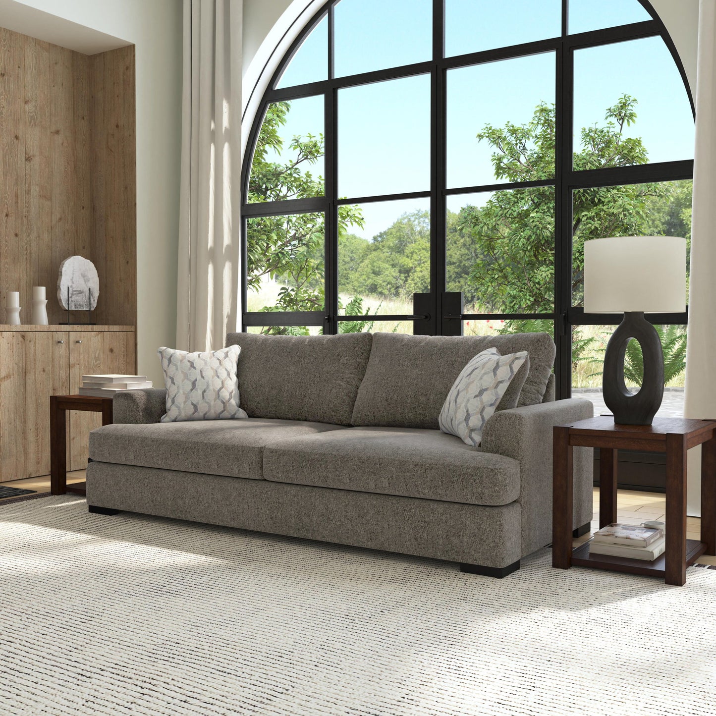 Willow - Fabric Stationary Extra Large Two-Cushion Sofa