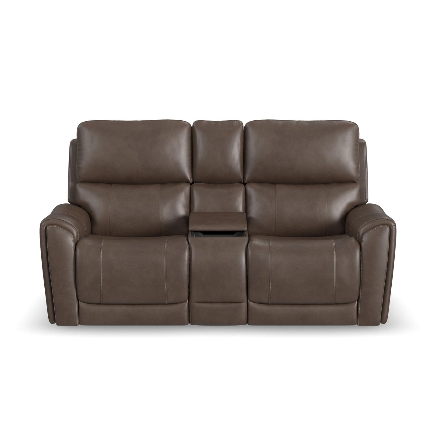 Carter - Power Reclining Loveseat With Console & Power Headrests & Lumbar - Cappuccino