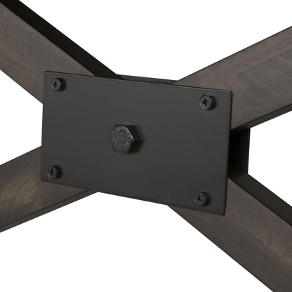 Double Bridge - Gathering Table Base - Dark Brown