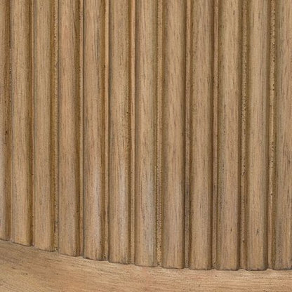 Camdill - Round End Table - Light Brown / White