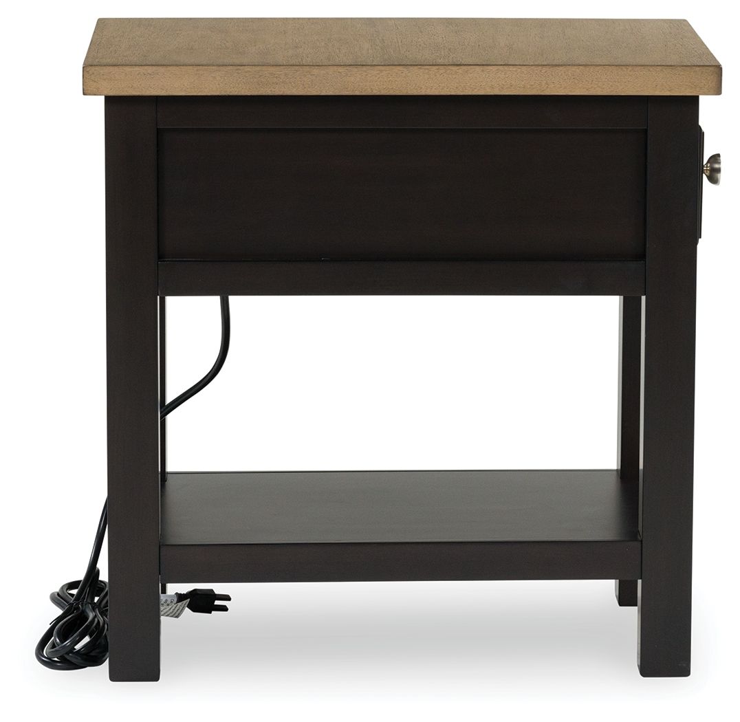 Drazmine - Chair Side End Table - Brown