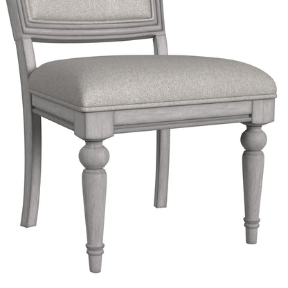 Glenmore - Dining Side Chair With Fabric (Set of 2) - Aged Gray