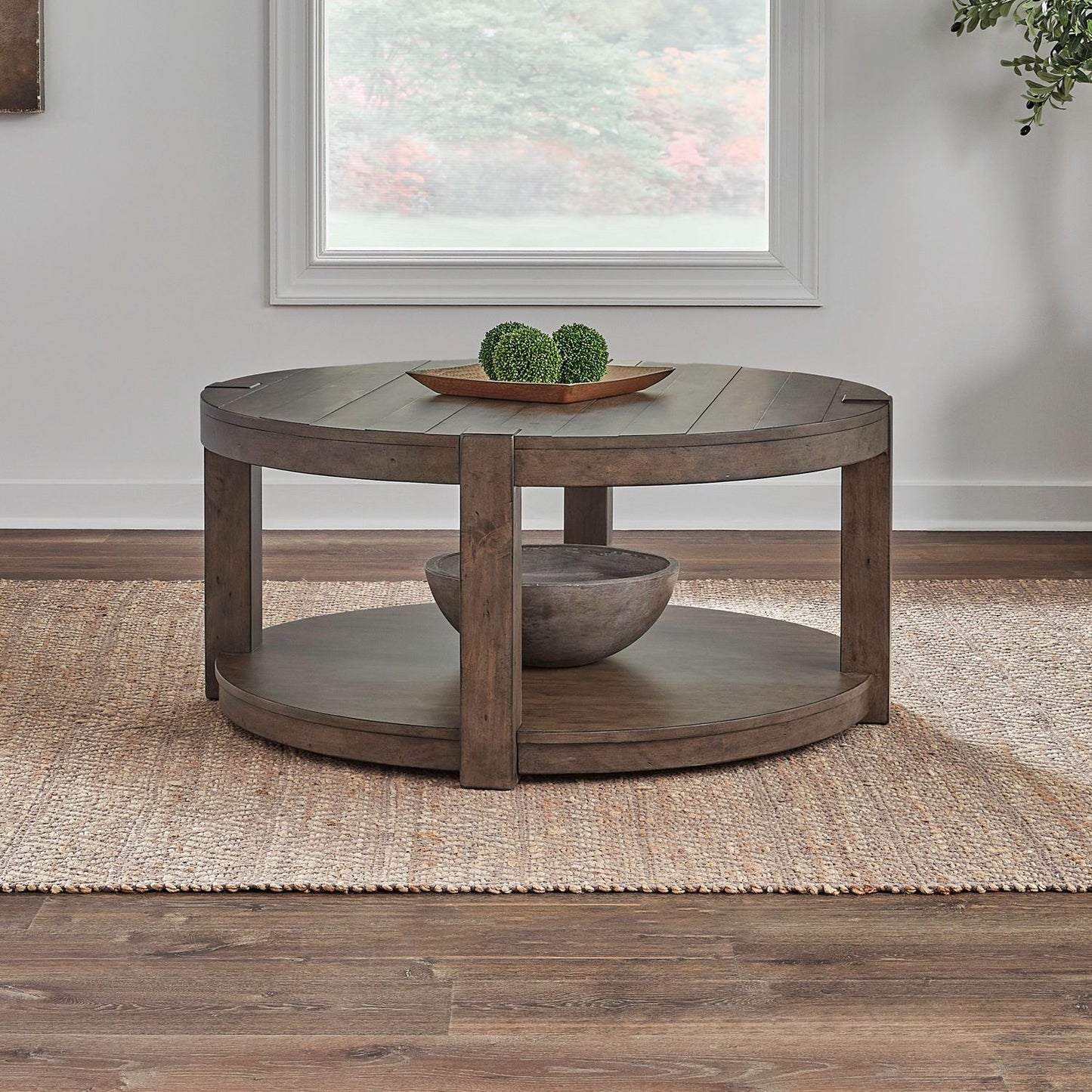 Broadmore - Round Cocktail Table - Brown