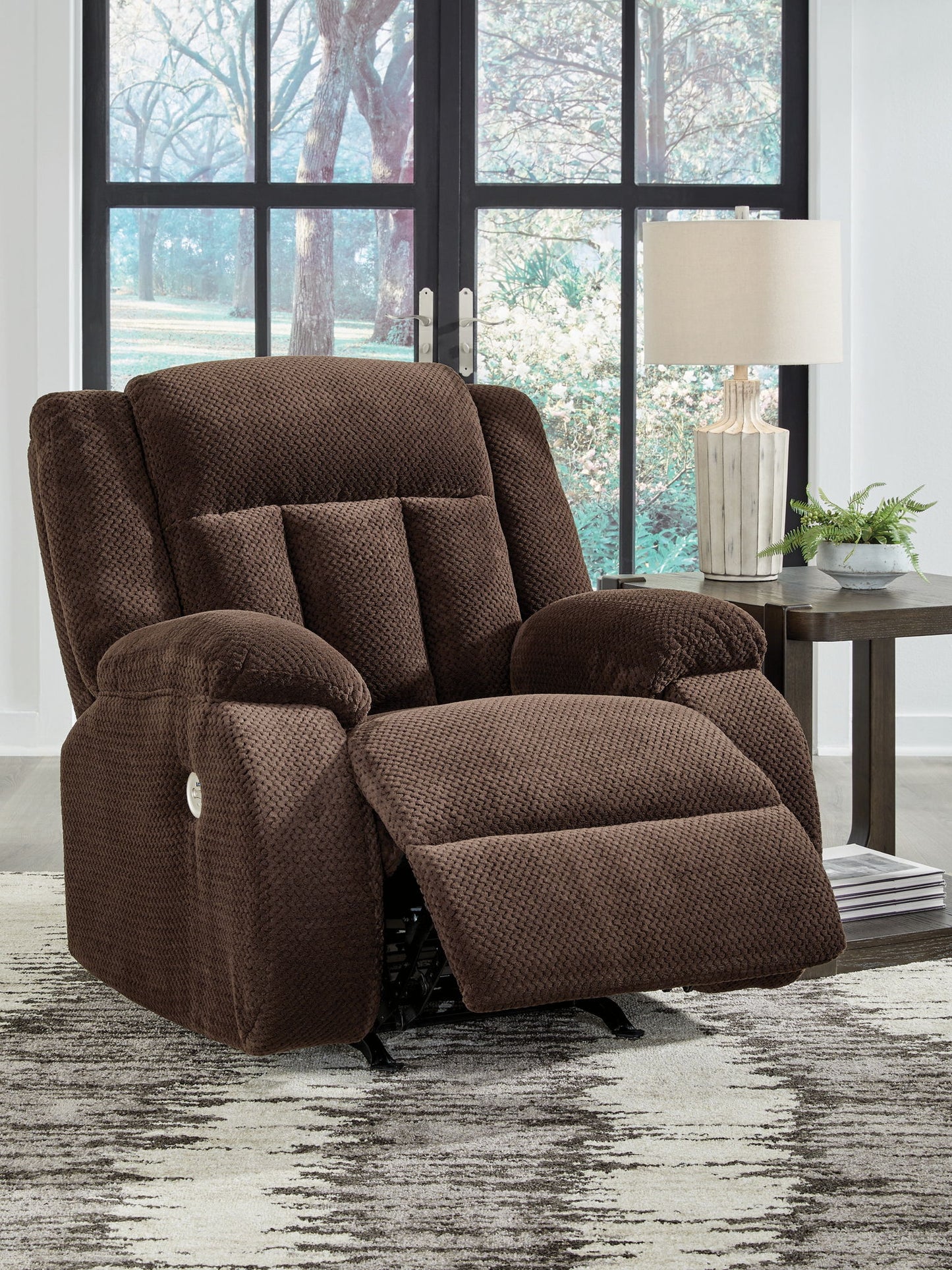 Free Wake - Power Rocker Recliner - Chocolate