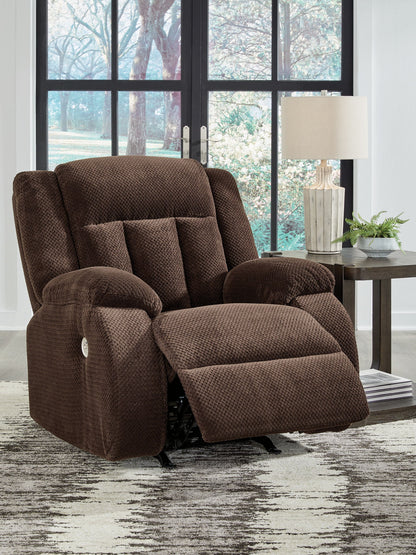 Free Wake - Power Rocker Recliner - Chocolate
