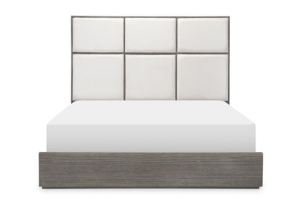 Terra Luna - Upholstered Headboard - King / California King - White Cloud & Nightfall
