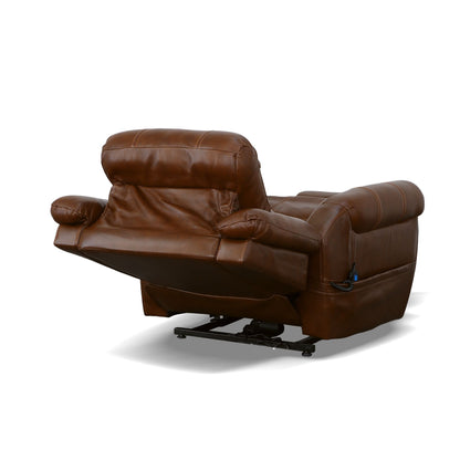 Oscar - Power Lift Recliner With Right-Hand Control & Power Headrest - Grizzly