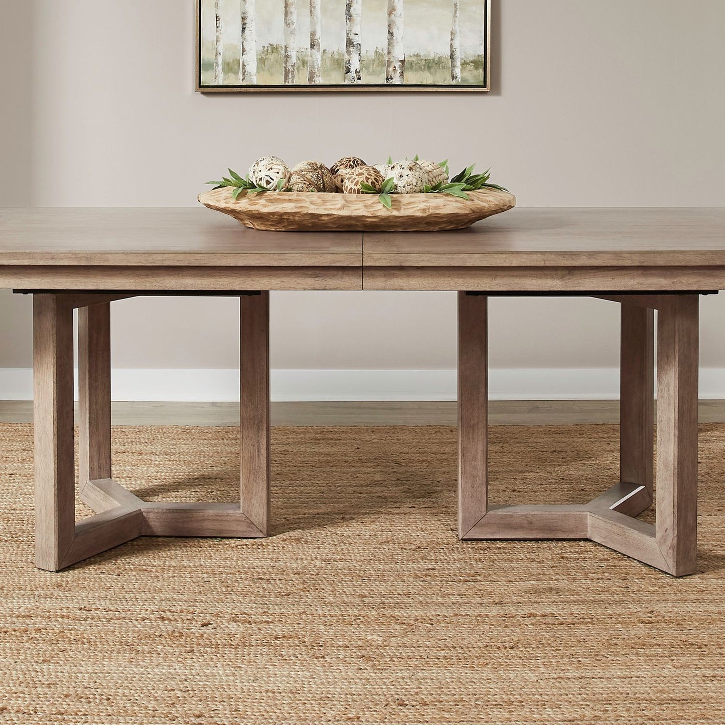 Proximity Place - Double Pedestal Table Base - Brown