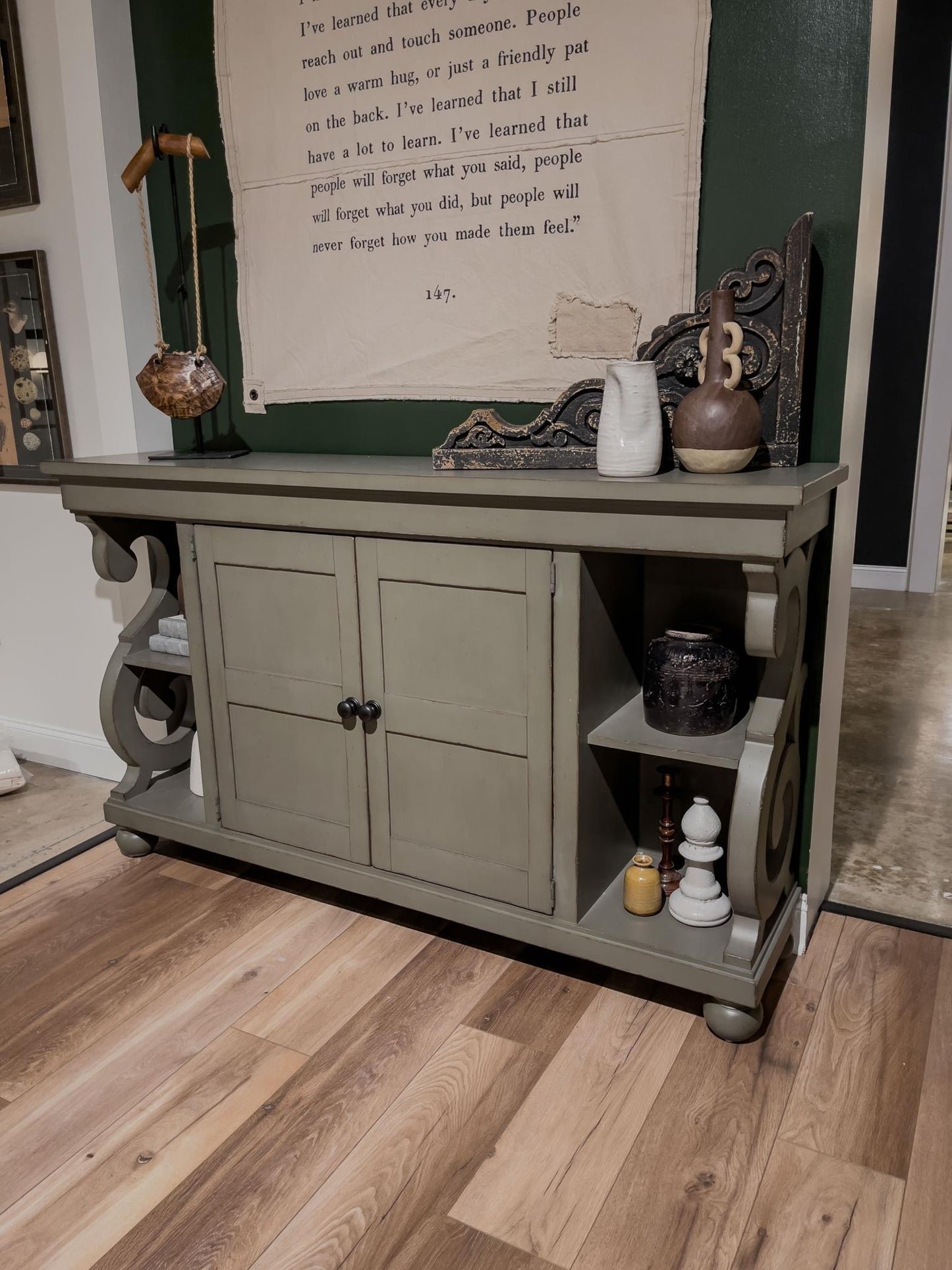 Vintage Market - Splayed Bobbin Leg 1 Drawer End Table