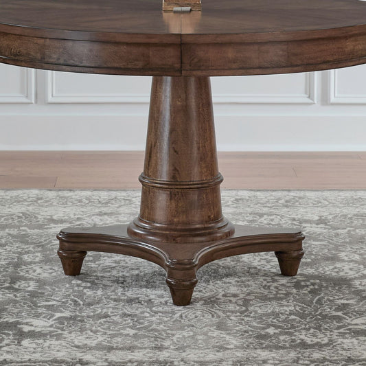 Harrison Heights - Round Pedestal Table Base - Sienna