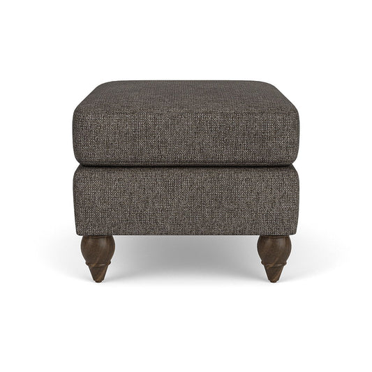 Moxy - Fabric Ottoman, Round Turned Legs