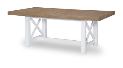 Franklin - Trestle Table Top - Harvest Oak / Natural White