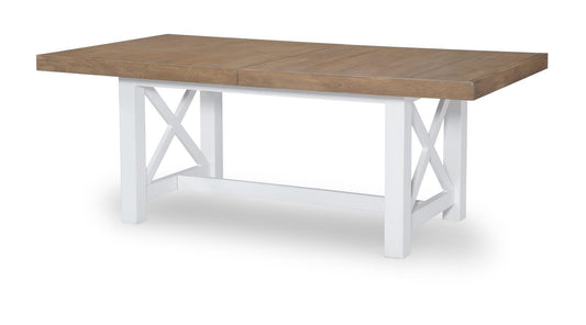 Franklin - Trestle Table Top - Harvest Oak / Natural White