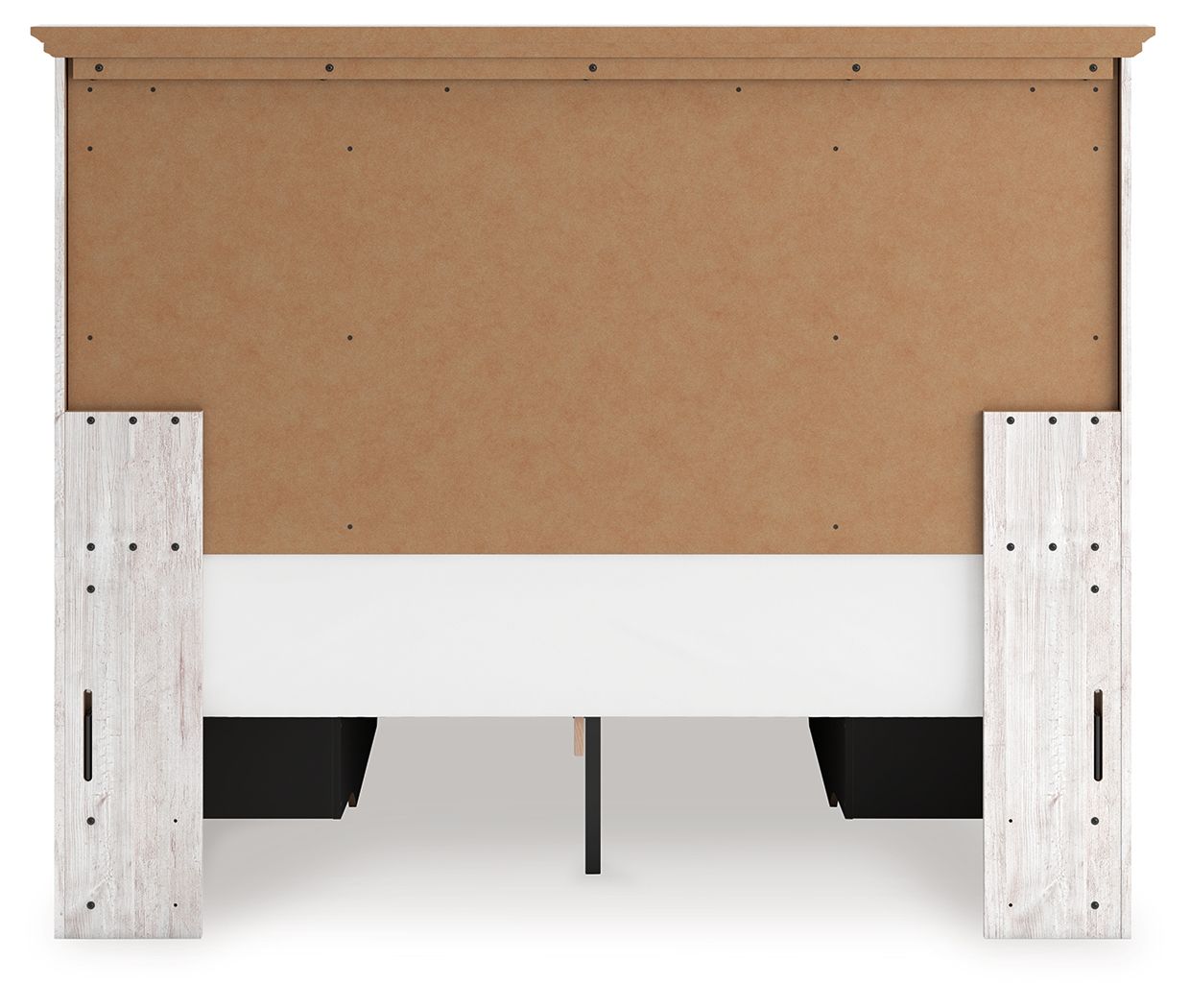 Makidern - Panel Storage Bed With 2 Under Bed Storage Units