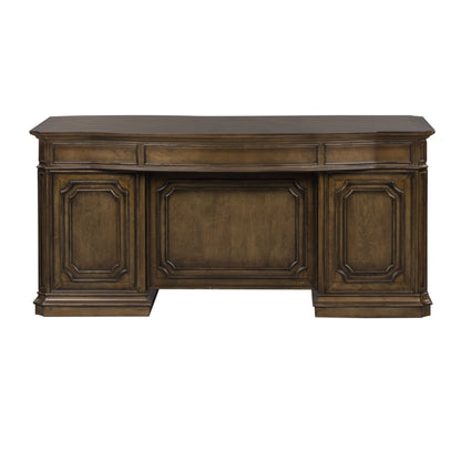 Amelia - Jr Executive Desk Base - Dark Brown