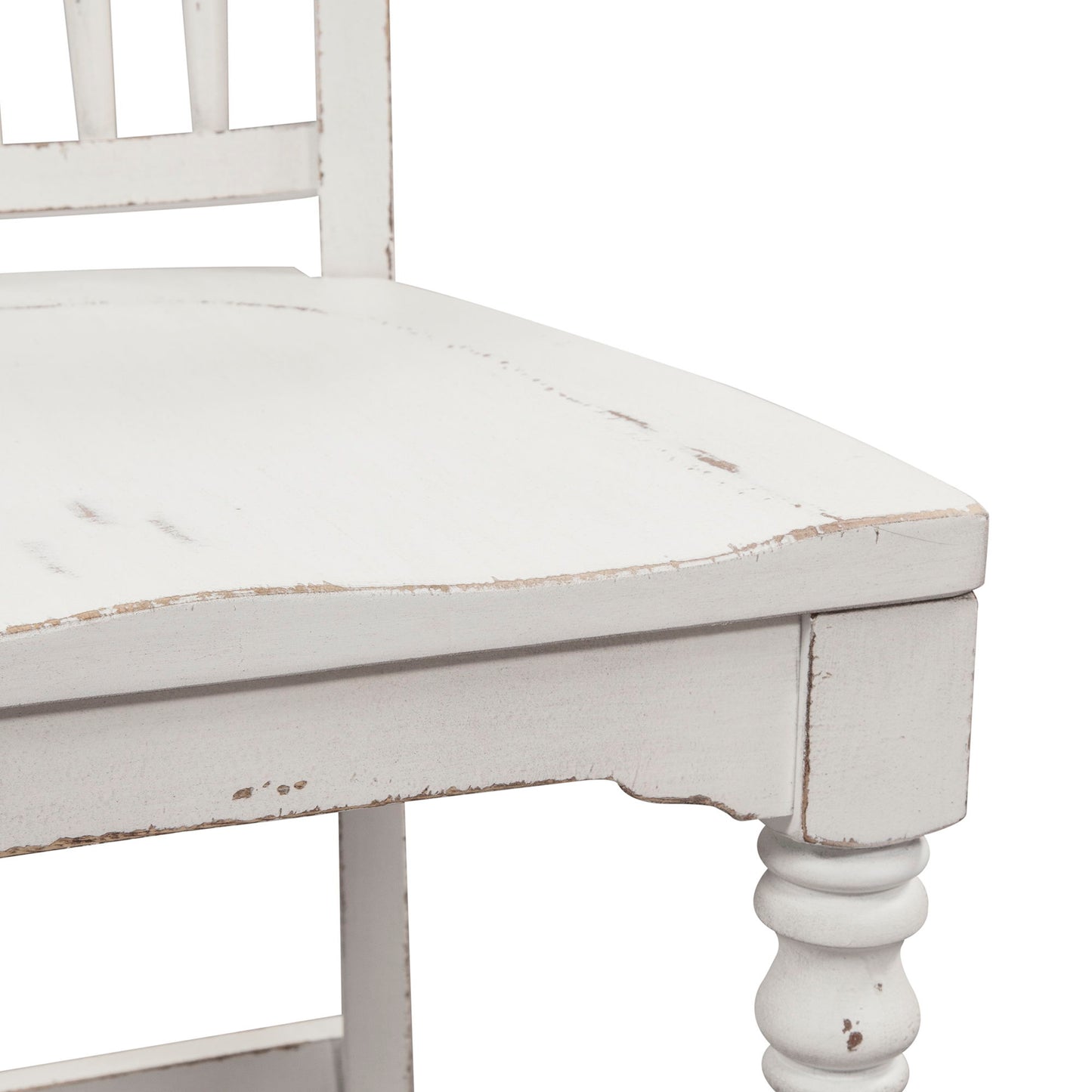 Magnolia Manor - Spindle Back Counter Chair - White