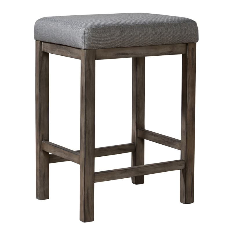 Hayden Way - Upholstered Console Stool - Gray
