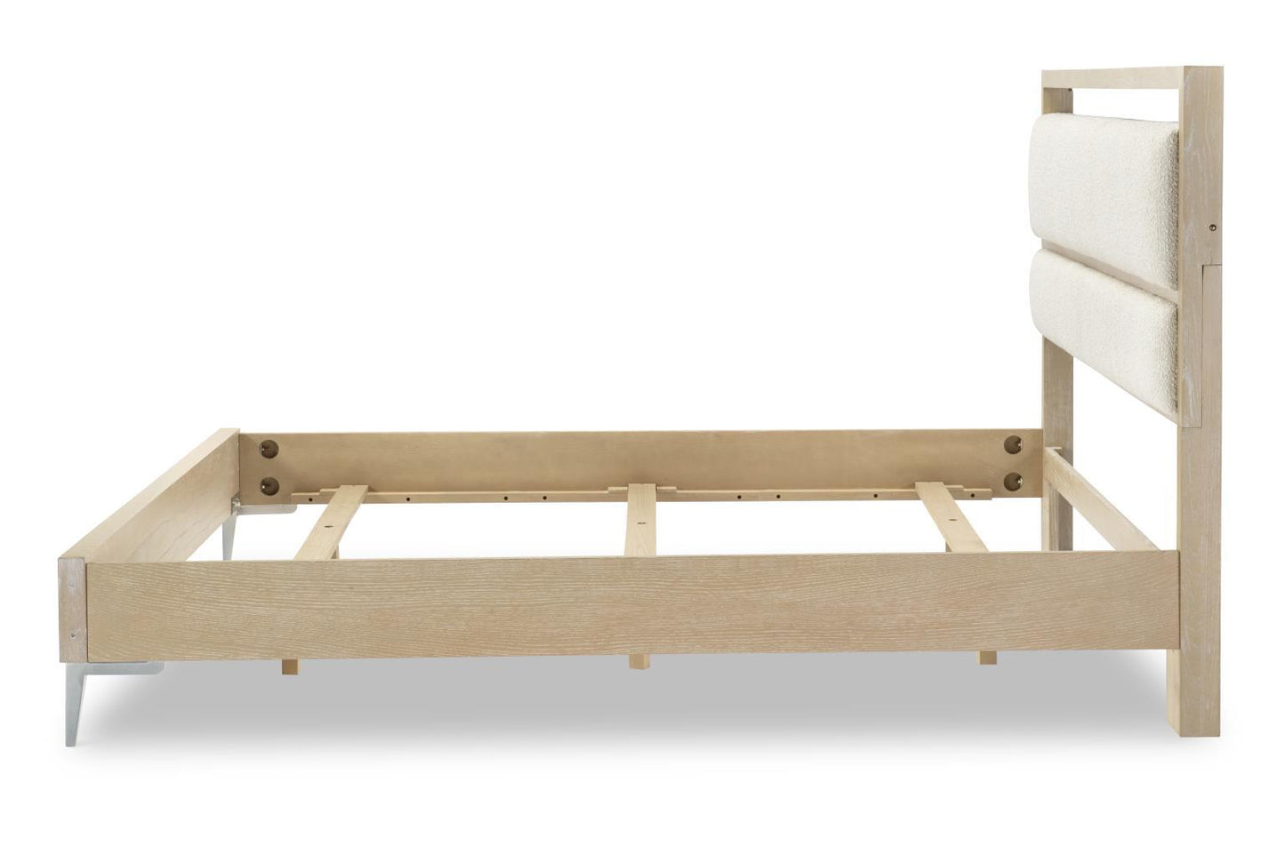 Biscayne - King Upholstered Panel Headboard - Malabar With Alabaster Fronts