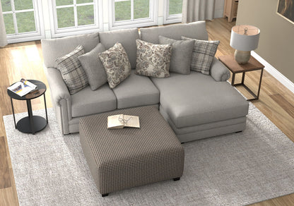 Livingston - Sectional With Comfort Coil Seating, 40" Cocktail Ottoman And Accent Pillows Included
