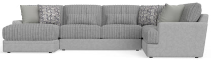 Titan - Sectional With Comfort Coil Seating And Accent Pillows Included